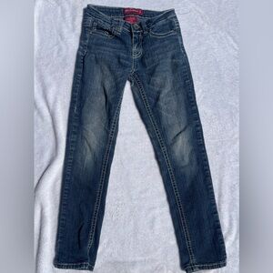 Red Rivet Girls Dark Blue Slim Jeans